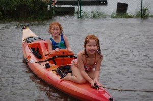 Before the storm REALLY arrived, we were able to provide a little outside entertainment.