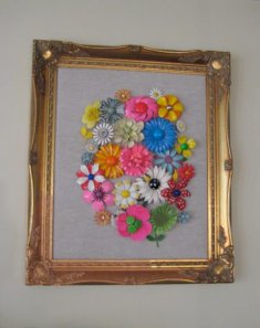 "My vintage enamel pins sort of look like embroidery."