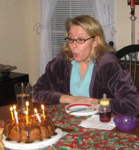 Honey baked the cake. Yum!