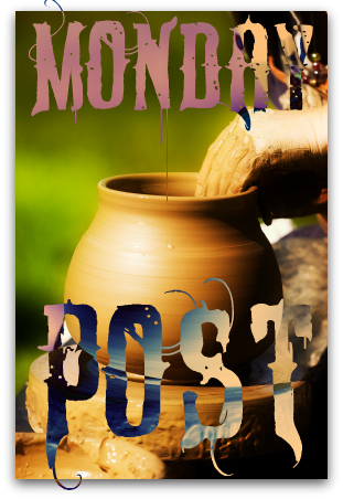 Potters hands working on new pot