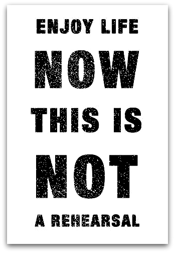 This is not a rehearsal