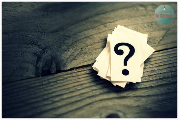 Question mark heap on table concept for confusion, question or solution