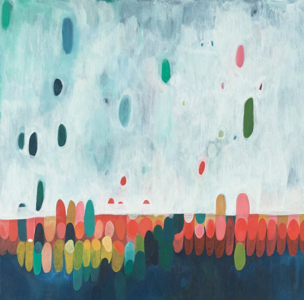 “Horizon,” by Kim Rohrs (24"x24" acrylic on canvas)